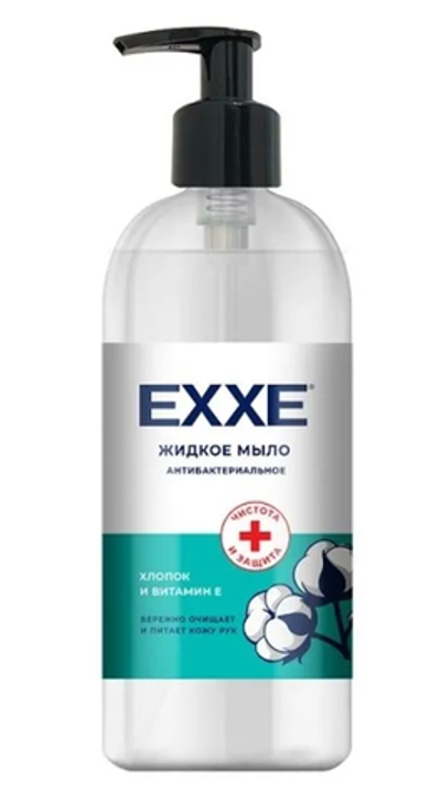 EXXE жидкое антибак. мыло 500 мл. Хлопок и витамин Е