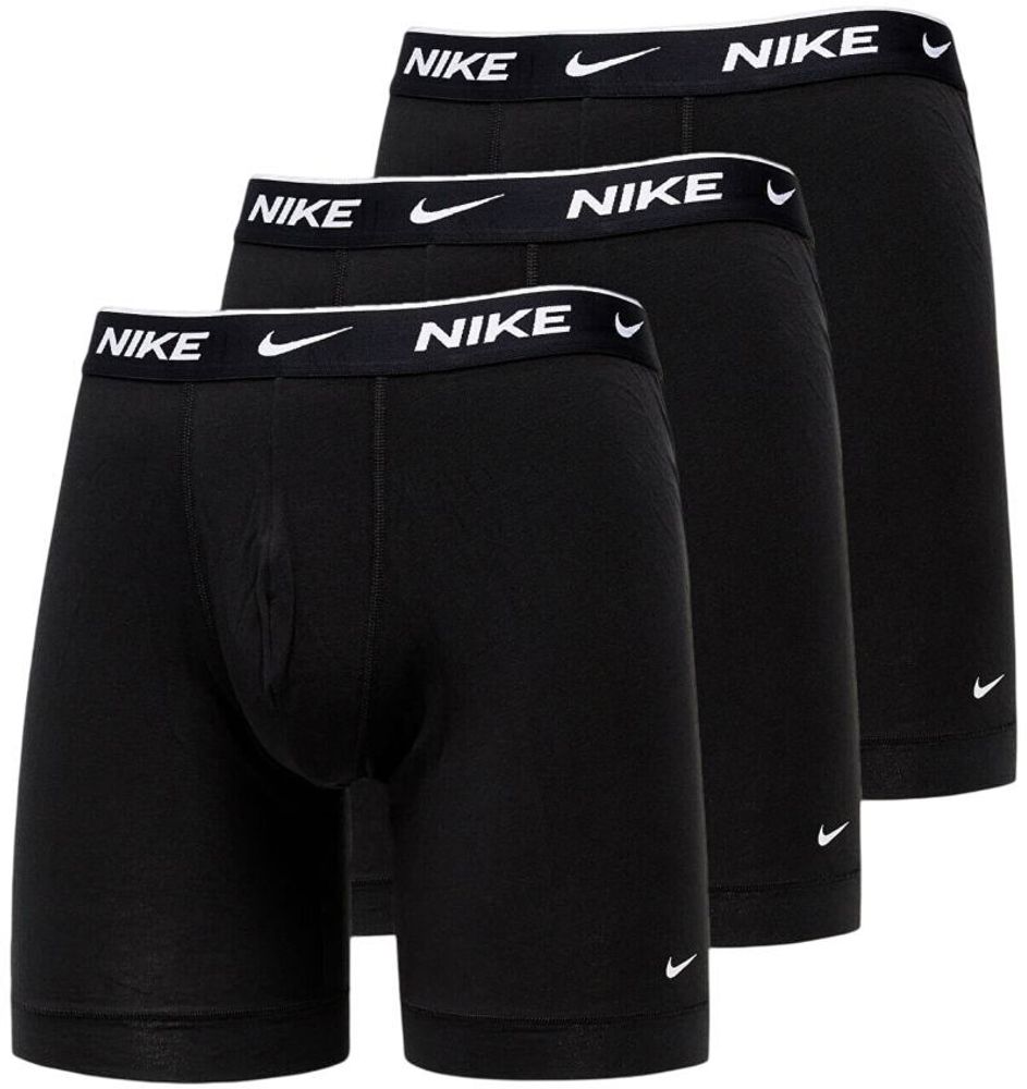 Мужские спортивные боксеры Nike Everyday Cotton Long Stretch Boxer Brief 3P - black