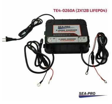 Зарядное устройство SEA-PRO от 220В, 10А (2х12В)