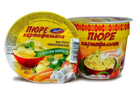 Картофельное пюре "Мира" со вкусом овощей 40г. Машпищепрод