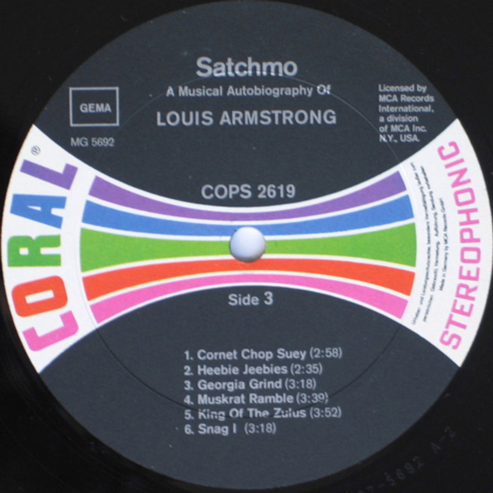 Louis Armstrong / Satchmo (A Musical Autobiography Of Louis Armstrong)(Box Set)(4LP)