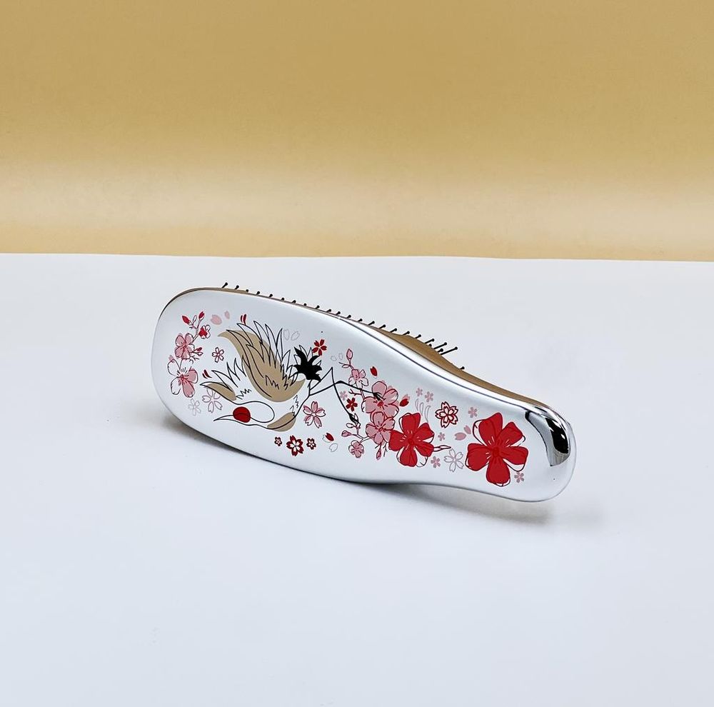 S-HEART-S Подарочный набор с расческой Scalp Brush «CRANE OF BEAUTY» и чехлом