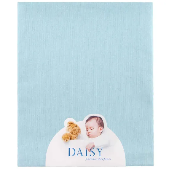 Простыня на резинке Daisy 60х120 см Хлопок бирюзовая