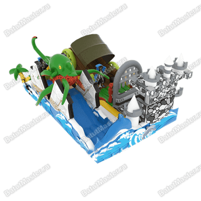 Надувная горка "Мир пиратов"