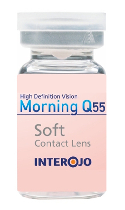 Полугодовые контактные линзы Morning Q55 (1 флакон, 1 линза)