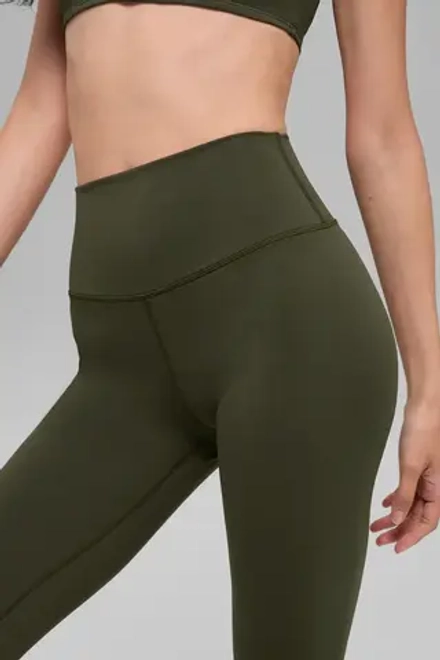 Alo yoga Легинсы с высокой талией Softsculpt High-Waist, оливково-зеленый