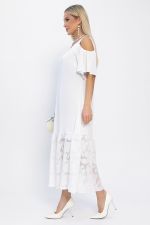 Платье Разбивая сердца (белое) П13350-7М LT Collection