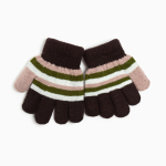 Перчатки коричневый/розовый, р-р 14. 9147135, 1 шт.