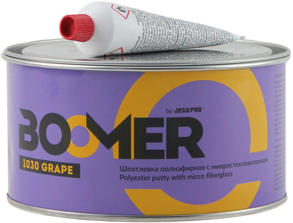 Шпатлевка BOOMER 1030 GRAPE с микростекловолокном 1.8кг + отвердитель