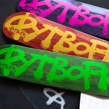 Дека Футворк Progress Лого Неон Красный