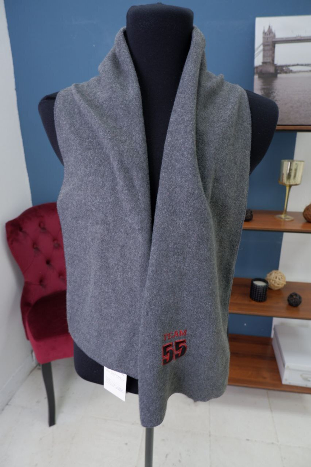 Шарф Team 55 серый