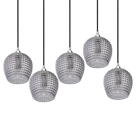 Светильник подвесной каскадный Aurora, 110х18 см, серый