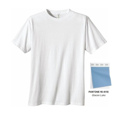 Футболка мужская однотонная, голубой цвет, р-р 54