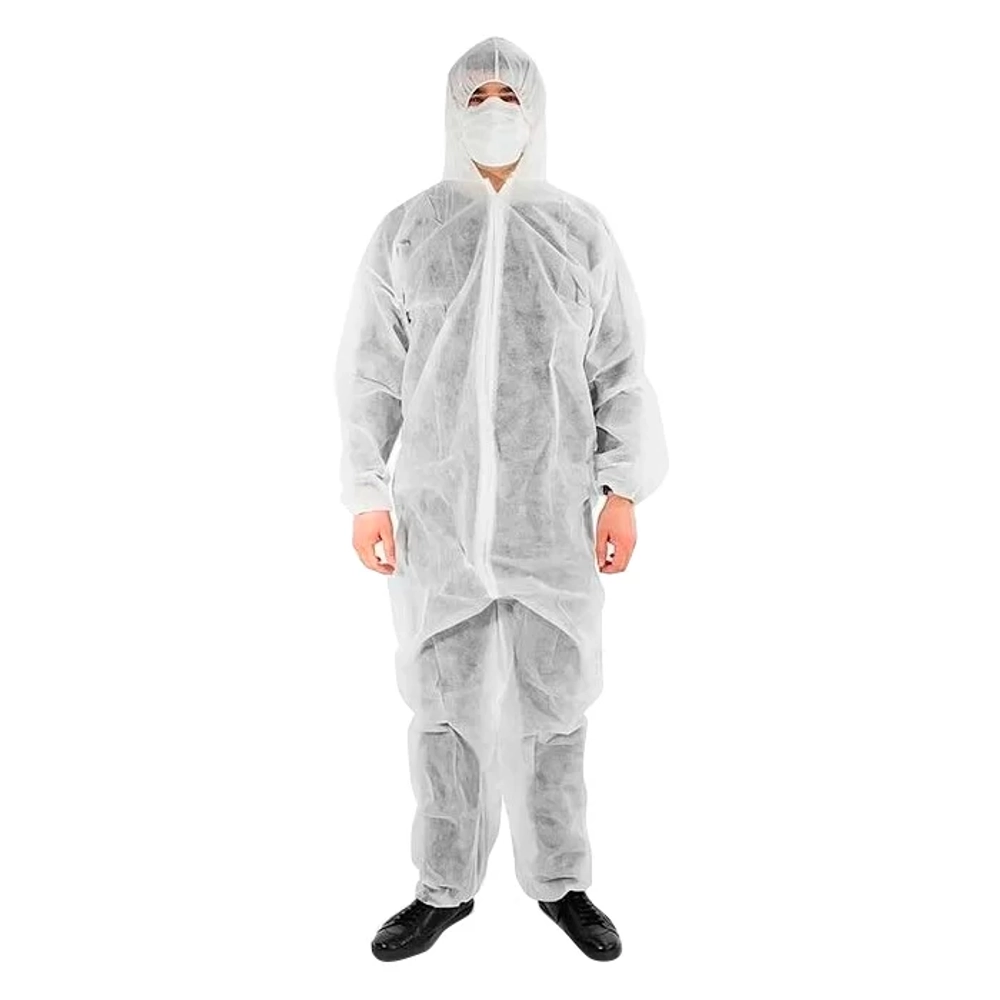 Комбинезон одноразовый "Каспер", 35 г./м2, белый р.L