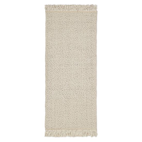 Ковер из переработанного пластика бежевого цвета из коллекции ethnic, 70х160 см