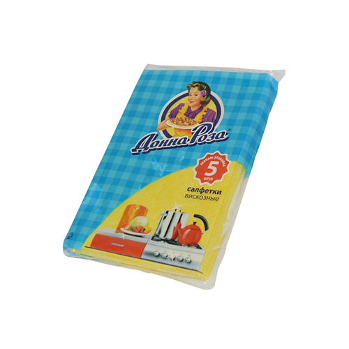 Салфетка вискозная Донна Роза 25х38 5 шт/90