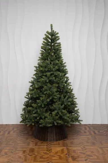 Искусственная елка Рождественская 210 см., 100% литая хвоя., 570 теплых белых Led ламп, ЕлкиТорг (63210)