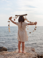 Платье с коротким рукавом Mjölk Sand Leopard