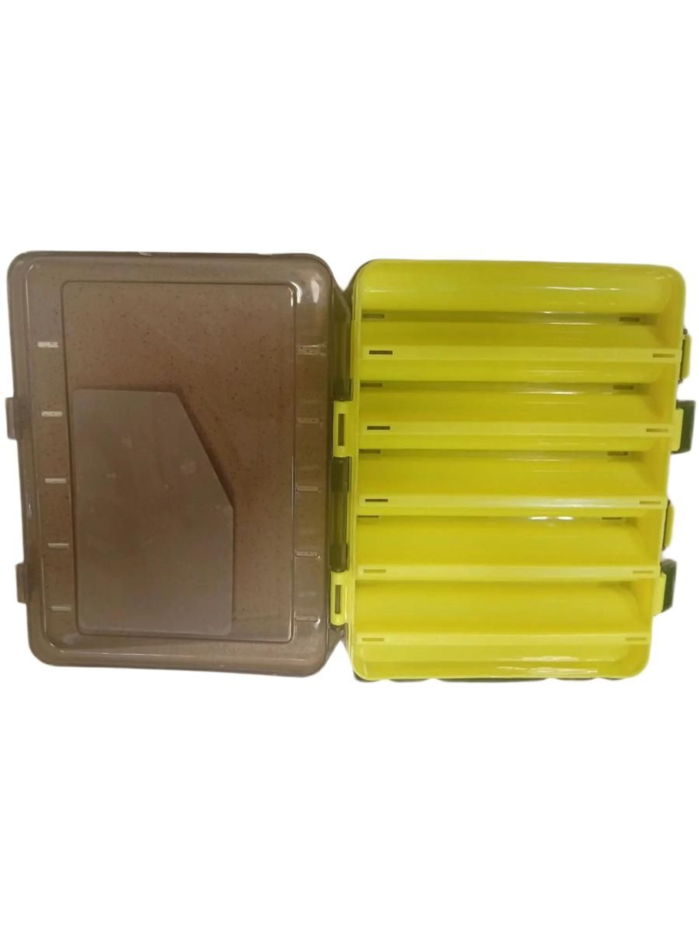 Коробка для воблеров двухсторонняя 20x15x4.7 см, хаки