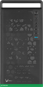 Корпус AeroCool CS-109-S-BK-v1 без БП черный (ACCS-PC17013.11)