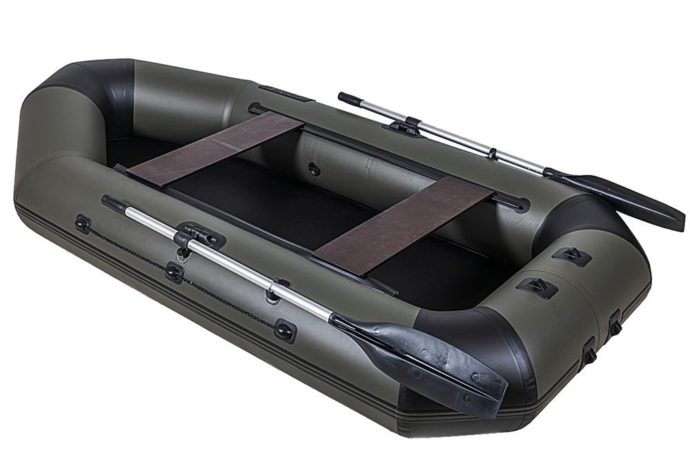 Броня-260 M хаки-черный (лодка ПВХ с усилением)