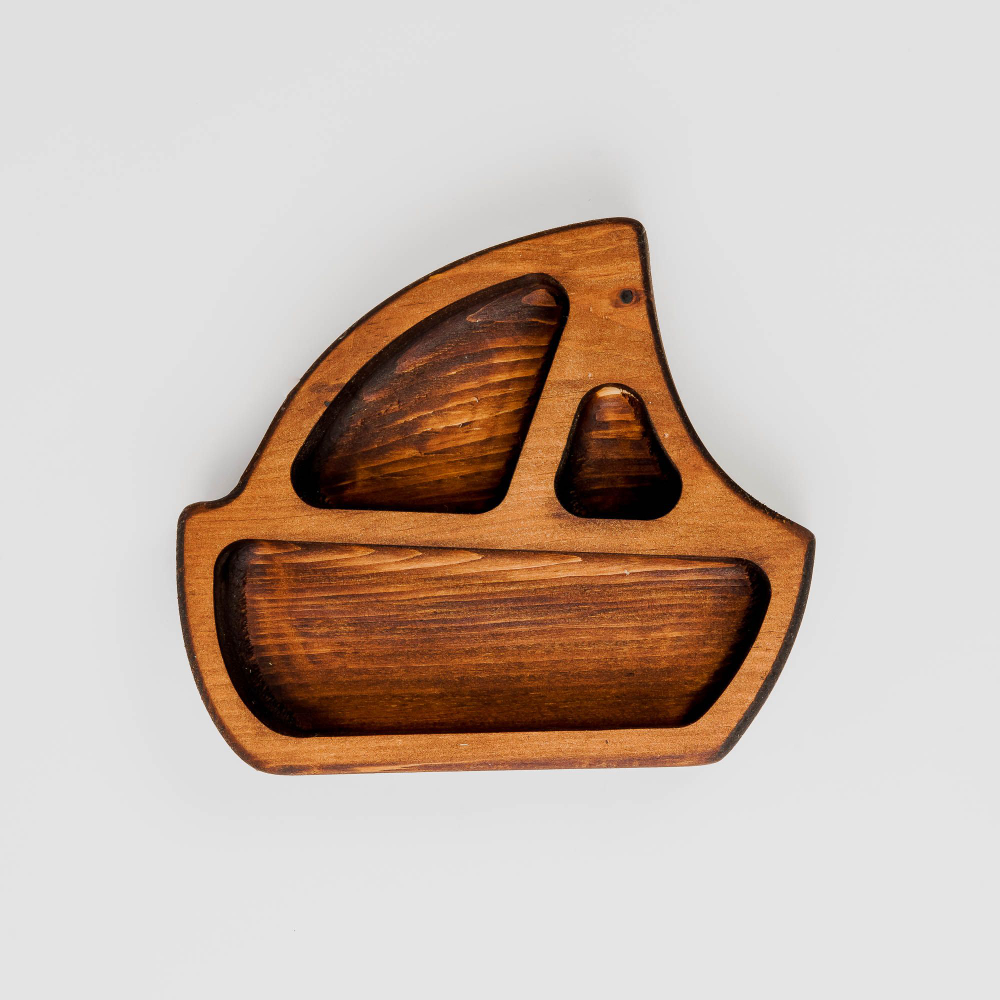 Менажница "Кораблик" из Сибирского кедра