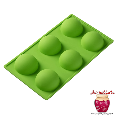 Форма силиконовая ПОЛУСФЕРА (6 фигур 70*35)