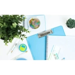 Скрепки канцелярские 28 мм Attache металлические цветные с полимерным покрытием, 100 штук в упаковке