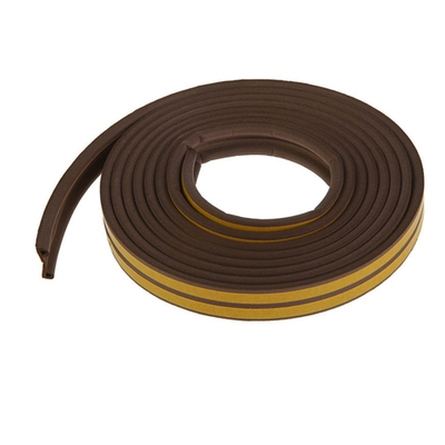 Уплотнитель профиль P коричневый 9х5 мм (50м рул двойной)