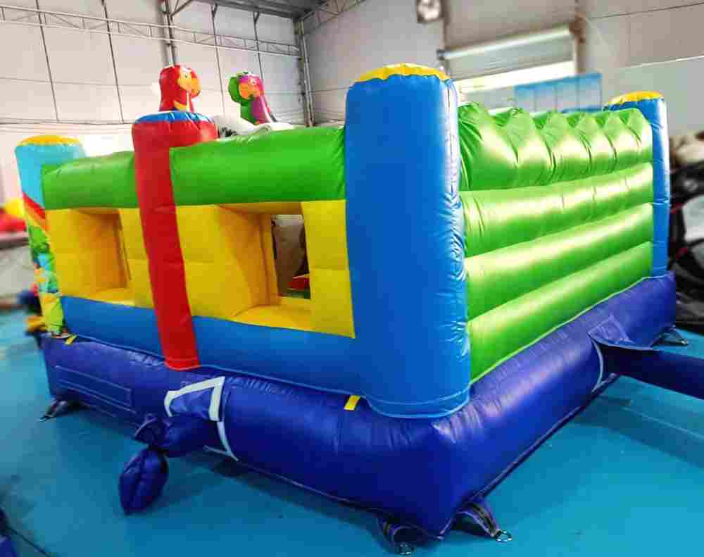 Детский надувной батут «Попугайчики» без горки, размер 3,5*3,5*2,5 м.