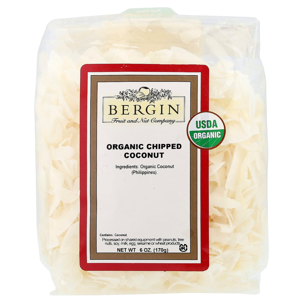 Bergin Fruit and Nut Company, Органический кокос, 170 г (6 унций)