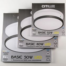 Citilux Бейсик CL738401V Светильник накладной Чёрный