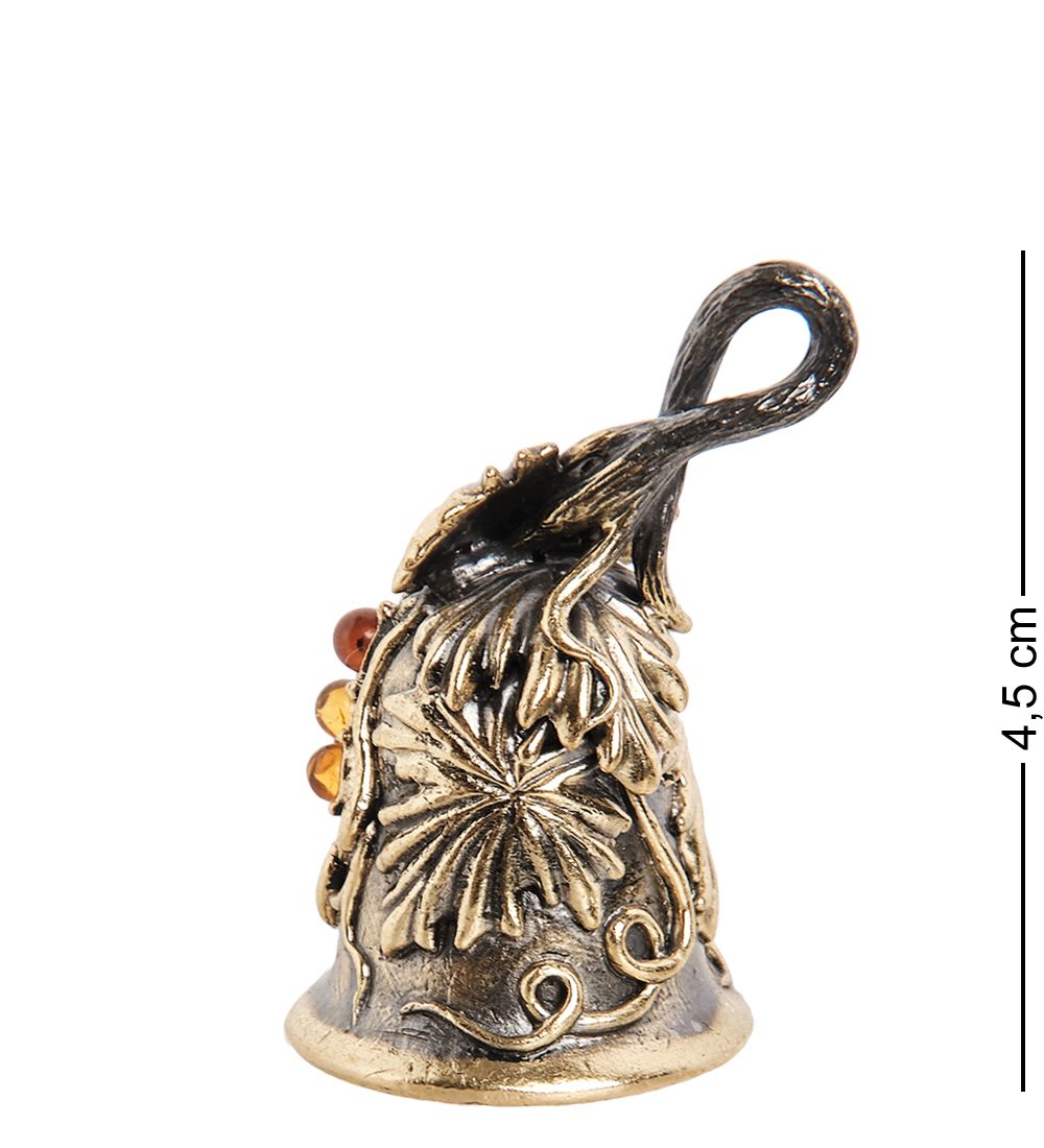 AM-1905 Фигурка «Колокольчик-Виноград» (латунь, янтарь)