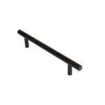 Ручка-рейлинг мебельная MB-H-005-128 мм BL черный