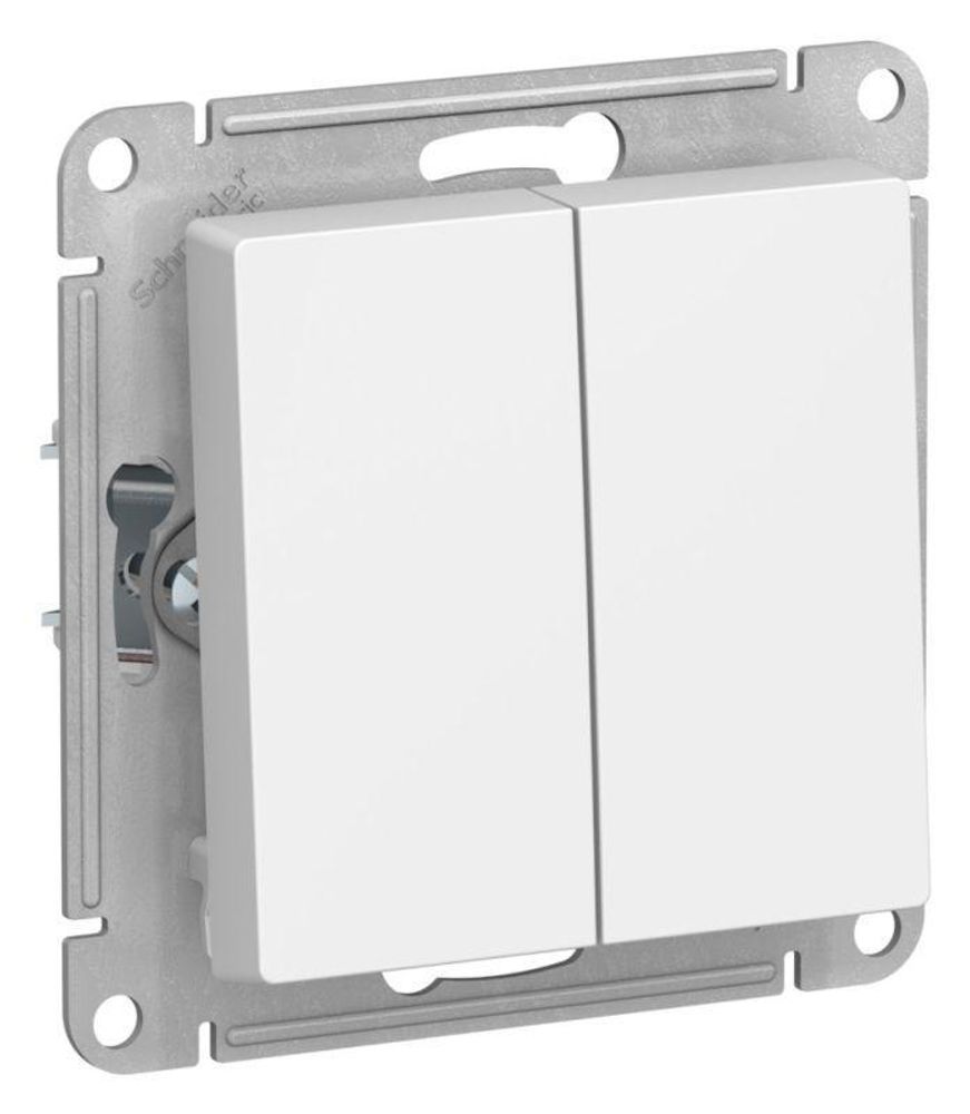 Выключатель 2-кл. AtlasDesign (сх. 5) 10AX механизм лотос SE ATN001351