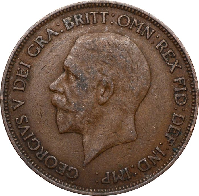 1 пенни 1928-1936 Великобритания