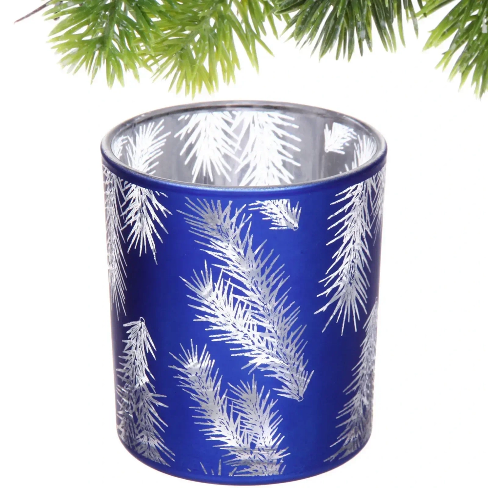 Подсвечник «Волшебная ветвь» 7*7,8 см, Синий