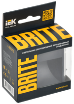 BRITE Подсветка светодиодная встраиваемая ПЛ20-БрЧ черный IEK