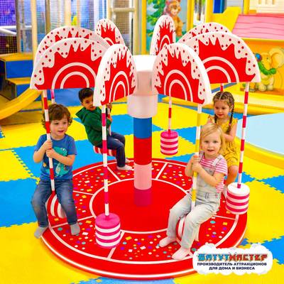 Электрическая карусель детская 4KIDS "Праздник"