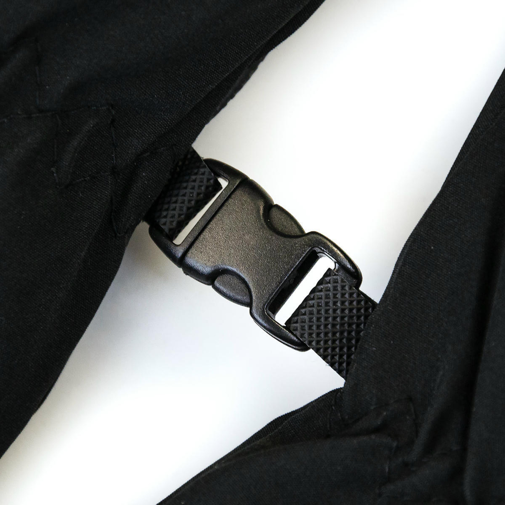 Перчатки (плащевка, начес), Черный