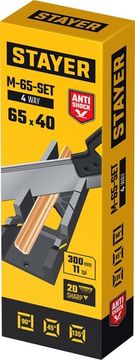 STAYER 65 х 40 мм, 300 мм, пластиковое стусло с пилой (1539-30)