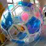 Аттракцион Водный шар "Футбольный мяч Голубой", ПВХ, 2 м