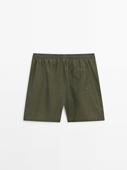 Massimo Dutti Однотонные плавки, хаки