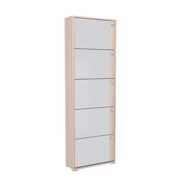 Обувница Leset Эдит 5S Дуб сонома (зеркальная)