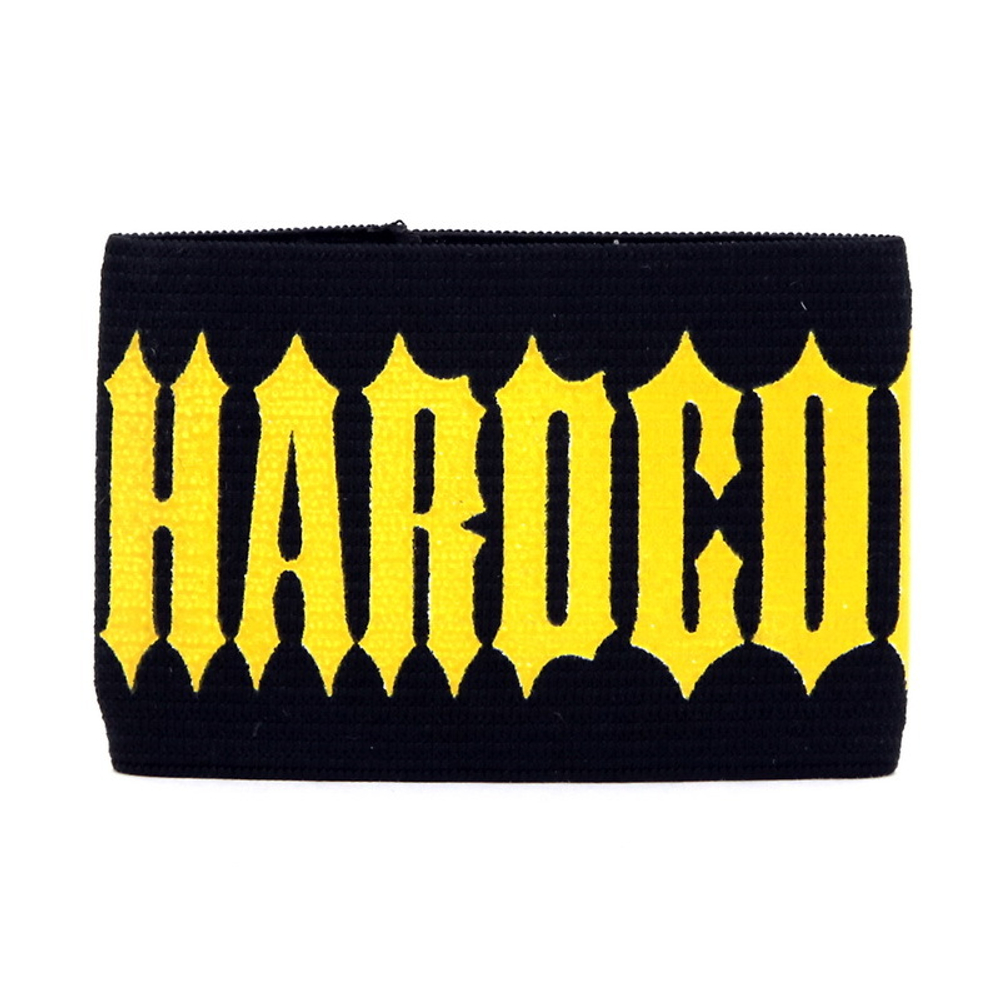 Напульсник Hardcore ( жёлтые буквы )