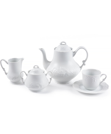 Tunisie Porcelaine Сервиз чайный 15 предметов на 6 персон Blanc, лиможский фарфор