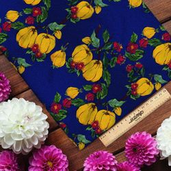 Ткань дюспо айва спелая с листьями