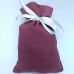 Мешочек 10х15 см бордового цвета для упаковки подарка, сувениров, товаров ручной работы