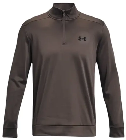 Куртка теннисная Under Armour Men's Armour Fleece 1/4 Zip - fresh clay/black