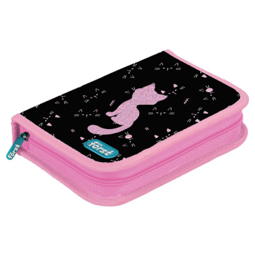 Пенал 1 отделение, 200*140*40 Först "Kitty", дополнительная откидная секция